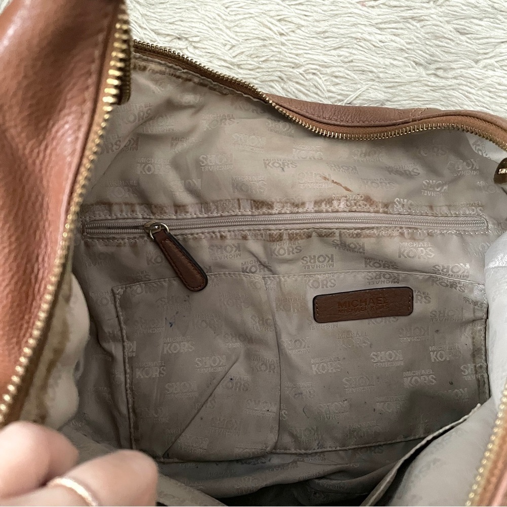 Michael Kors Brown Leather Hobo Shoulder Bag - M/L - Picture 6 of 9